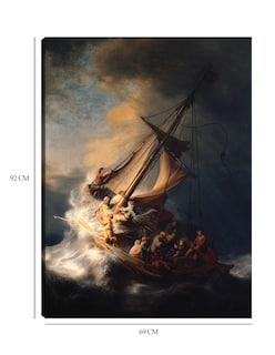 Foto 6 | Foto 6 | Cuadro Decorativo - La Tormenta En El Mar De Galilea- Rembrandt Van Rijn - Religión - 69x92 - Impresión En Lienzo - Fine Art Tj