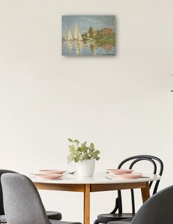 Foto 2 | Foto 2 | Cuadro Decorativo - Regatas En Argenteuil (hacia 1872)- Claude Monet - Costa - 69x92 - Impresión En Lienzo - Fine Art Tj