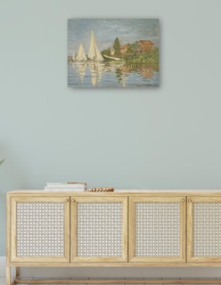 Foto 4 | Foto 4 | Cuadro Decorativo - Regatas En Argenteuil (hacia 1872)- Claude Monet - Costa - 69x92 - Impresión En Lienzo - Fine Art Tj