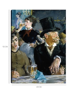 Foto 6 | Foto 6 | Cuadro Decorativo - En El Café- Edouard Manet - Fotografía - 69x92 - Impresión En Lienzo - Fine Art Tj
