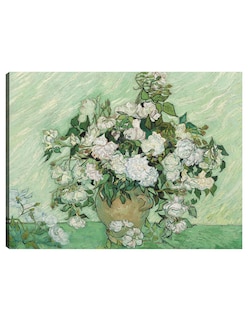 Foto 1 | Foto 1 | Cuadro Decorativo - Rosas (1890) Van Gogh- Vincent Van Gogh - Floral - 69x92 - Impresión En Lienzo - Fine Art Tj