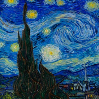 Foto 3 | Foto 3 | Cuadro Entelado Noche Estrellada 70x120 Cm Cuadros Cuadros