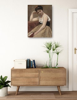 Foto 3 | Foto 3 | Cuadro Decorativo - Lectura Interrumpida- Jean-baptiste-camille Corot - Fotografía - 69x92 - Impresión En Lienzo - Fine Art Tj