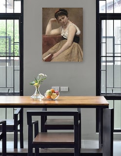 Foto 4 | Foto 4 | Cuadro Decorativo - Lectura Interrumpida- Jean-baptiste-camille Corot - Fotografía - 69x92 - Impresión En Lienzo - Fine Art Tj