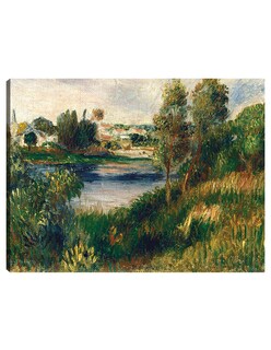 Foto 1 | Foto 1 | Cuadro Decorativo - Paisaje En Vetheuil- Pierre-auguste Renoir - Religión - 77x102 - Impresión En Lienzo - Fine Art Tj