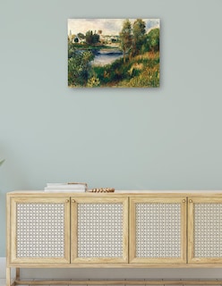 Foto 4 | Foto 4 | Cuadro Decorativo - Paisaje En Vetheuil- Pierre-auguste Renoir - Religión - 77x102 - Impresión En Lienzo - Fine Art Tj