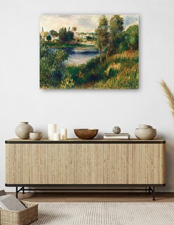 Foto 5 | Foto 5 | Cuadro Decorativo - Paisaje En Vetheuil- Pierre-auguste Renoir - Religión - 77x102 - Impresión En Lienzo - Fine Art Tj