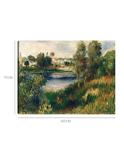 Foto 6 | Foto 6 | Cuadro Decorativo - Paisaje En Vetheuil- Pierre-auguste Renoir - Religión - 77x102 - Impresión En Lienzo - Fine Art Tj