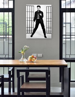 Foto 4 | Foto 4 | Cuadro Decorativo - Elvis Presley En Jailhouse Rock- Unknown - Fotografía - 28x36 - Impresión En Lienzo - Fine Art Tj