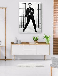 Foto 5 | Foto 5 | Cuadro Decorativo - Elvis Presley En Jailhouse Rock- Unknown - Fotografía - 28x36 - Impresión En Lienzo - Fine Art Tj