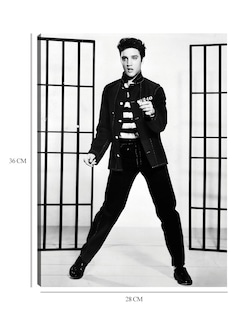 Foto 6 | Foto 6 | Cuadro Decorativo - Elvis Presley En Jailhouse Rock- Unknown - Fotografía - 28x36 - Impresión En Lienzo - Fine Art Tj
