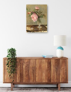 Foto 2 | Foto 2 | Cuadro Decorativo - Peonías- Berthe Morisot - Floral - 28x36 - Impresión En Lienzo - Fine Art Tj