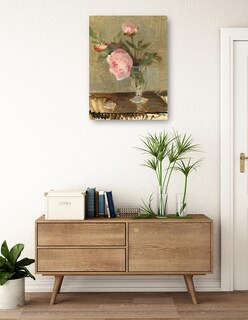 Foto 3 | Foto 3 | Cuadro Decorativo - Peonías- Berthe Morisot - Floral - 28x36 - Impresión En Lienzo - Fine Art Tj