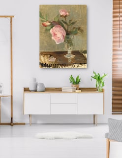 Foto 5 | Foto 5 | Cuadro Decorativo - Peonías- Berthe Morisot - Floral - 28x36 - Impresión En Lienzo - Fine Art Tj