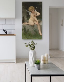 Foto 5 | Foto 5 | Cuadro Decorativo - Amor A La Mariposa (1888)- William Bouguereau - Religión - 46x89 - Impresión En Lienzo - Fine Art Tj