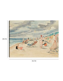 Foto 6 | Foto 6 | Cuadro Decorativo - La Playa De Deauville (1928)- Henri Lebasque - Costa - 28x36 - Impresión En Lienzo - Fine Art Tj