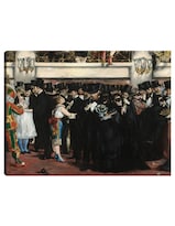 Cuadro Decorativo - Baile De Máscaras En La Ópera- Edouard Manet - Religión - 28x36 - Impresión En Lienzo - Fine Art Tj