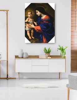 Foto 5 | Foto 5 | Cuadro Decorativo - La Virgen Y El Niño (1651)- Carlo Dolci - Religión - 28x36 - Impresión En Lienzo - Fine Art Tj