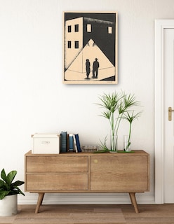 Foto 3 | Foto 3 | Cuadro Decorativo - El Encuentro (1924)- Mikuláš Galanda - Fotografía - 69x92 - Impresión En Lienzo - Fine Art Tj