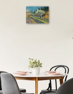 Foto 2 | Foto 2 | Cuadro Decorativo - Huerto Bordeado De Cipreses (1888)- Vincent Van Gogh - Paisaje - 77x102 - Impresión En Lienzo - Fine Art Tj
