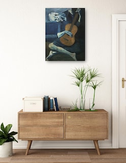 Foto 3 | Foto 3 | Cuadro Decorativo - El Viejo Guitarrista- Pablo Picasso - Fotografía - 69x92 - Impresión En Lienzo - Fine Art Tj