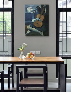 Foto 4 | Foto 4 | Cuadro Decorativo - El Viejo Guitarrista- Pablo Picasso - Fotografía - 69x92 - Impresión En Lienzo - Fine Art Tj
