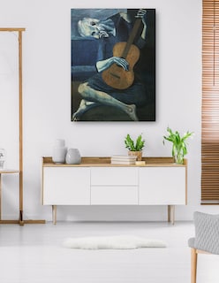 Foto 5 | Foto 5 | Cuadro Decorativo - El Viejo Guitarrista- Pablo Picasso - Fotografía - 69x92 - Impresión En Lienzo - Fine Art Tj
