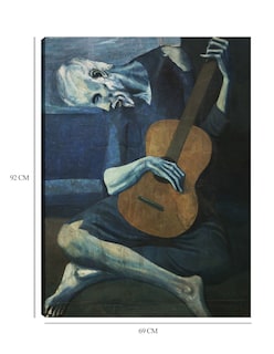 Foto 6 | Foto 6 | Cuadro Decorativo - El Viejo Guitarrista- Pablo Picasso - Fotografía - 69x92 - Impresión En Lienzo - Fine Art Tj