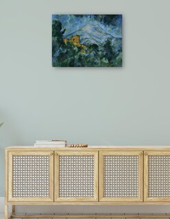 Foto 4 | Foto 4 | Cuadro Decorativo - Mont Sainte-victoire Y Castillo Negro- Paul Cézanne - Religión - 46x61 - Impresión En Lienzo - Fine Art Tj