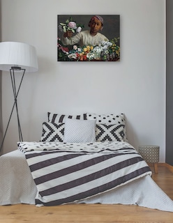 Foto 3 | Foto 3 | Cuadro Decorativo - Mujer Joven Con Peonías- Frederic Bazille - Religión - 28x36 - Impresión En Lienzo - Fine Art Tj