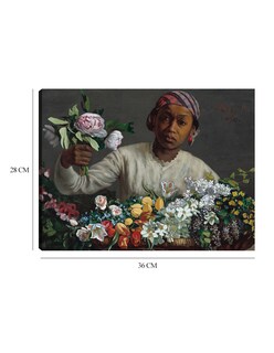 Foto 6 | Foto 6 | Cuadro Decorativo - Mujer Joven Con Peonías- Frederic Bazille - Religión - 28x36 - Impresión En Lienzo - Fine Art Tj
