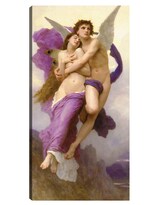 Cuadro Decorativo - El Rapto De Psique (1895)- William Bouguereau - Religión - 54x102 - Impresión En Lienzo - Fine Art Tj