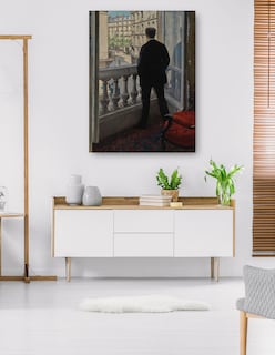 Foto 5 | Foto 5 | Cuadro Decorativo - Joven En Su Ventana (1876)- Gustave Caillebotte - Fotografía - 77x102 - Impresión En Lienzo - Fine Art Tj
