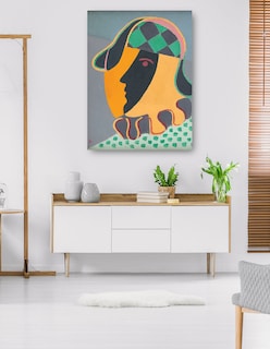 Foto 5 | Foto 5 | Cuadro Decorativo - La Cabeza De Pierot (1932)- Mikuláš Galanda - Abstracto - 28x36 - Impresión En Lienzo - Fine Art Tj