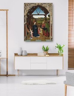Foto 5 | Foto 5 | Cuadro Decorativo - La Natividad, C. 1450- Petrus Christus - Religión - 69x92 - Impresión En Lienzo - Fine Art Tj