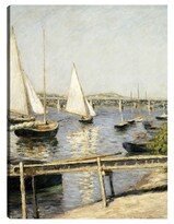 Cuadro Decorativo - Veleros En Argenteuil (hacia 1888)- Gustave Caillebotte - Costa - 46x61 - Impresión En Lienzo - Fine Art Tj