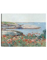 Cuadro Decorativo - Amapolas, Isles Of Shoals, 1891- Childe Hassam - Costa - 69x92 - Impresión En Lienzo - Fine Art Tj