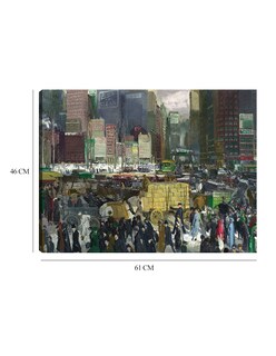 Foto 6 | Foto 6 | Cuadro Decorativo - Nueva York- George Bellows - Ciudades - 46x61 - Impresión En Lienzo - Fine Art Tj