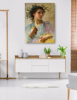 Foto 5 | Foto 5 | Cuadro Decorativo - Verano (1880)- William Bouguereau - Fotografía - 28x36 - Impresión En Lienzo - Fine Art Tj