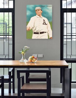 Foto 4 | Foto 4 | Cuadro Decorativo - Chief Bender, Philadelphia Athletics, Retrato De Tarjeta De Fútbol- Library Of Congress - 28x36 -fine Art Tj
