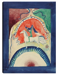 Foto 1 | Foto 1 | Cuadro Decorativo - Diseño Para La Portada Del Almanaque 'el Jinete Azul' (1911)- Wassily Kandinsky - 77x102 - Fine Art Tj