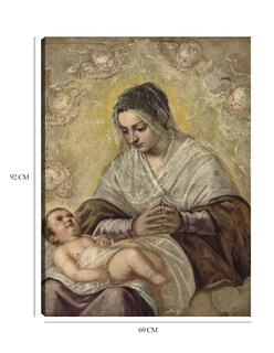 Foto 6 | Foto 6 | Cuadro Decorativo - La Virgen De Las Estrellas (c. 1575-1585)- Jacopo Tintoretto - Religión - 69x92 - Fine Art Tj