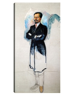 Foto 1 | Foto 1 | Cuadro Decorativo - Retrato De Ernest Thiel (estudio) (1907)- Edvard Munch - Fotografía - 54x102-impresión En Lienzo-fine Art Tj