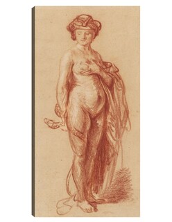 Foto 1 | Foto 1 | Cuadro Decorativo - Mujer Desnuda Con Serpiente (1637)- Rembrandt Van Rijn - Fotografía - 34x64 -impresión En Lienzo-fine Art Tj