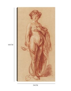 Foto 6 | Foto 6 | Cuadro Decorativo - Mujer Desnuda Con Serpiente (1637)- Rembrandt Van Rijn - Fotografía - 34x64 -impresión En Lienzo-fine Art Tj