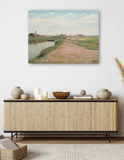 Foto 5 | Foto 5 | Cuadro Decorativo - El Río Y El Puerto De Frederiksværk (1900)- Laurits Andersen Ring - Religión - 46x61 - Fine Art Tj