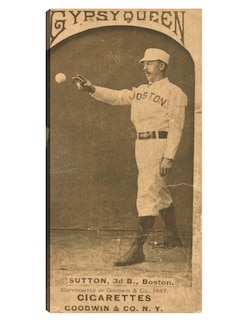 Foto 1 | Foto 1 | Cuadro Decorativo - Ezra Sutton, Boston Beaneaters, Retrato De Tarjeta De Béisbol- Library Of Congress - 34x64 - Fine Art Tj