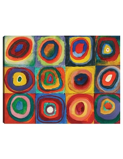 Foto 1 | Foto 1 | Cuadro Decorativo - Cuadrado Con Anillos Konzentrischen (1913)- Wassily Kandinsky - Abstracto - 69x92 - Fine Art Tj