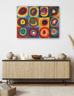 Foto 5 | Foto 5 | Cuadro Decorativo - Cuadrado Con Anillos Konzentrischen (1913)- Wassily Kandinsky - Abstracto - 69x92 - Fine Art Tj