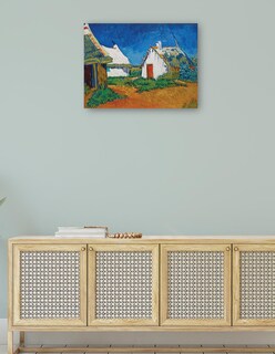 Foto 4 | Foto 4 | Cuadro Decorativo - Tres Cabañas Blancas En Saintes-maries (1888)- Vincent Van Gogh - Religión - 69x92 - Fine Art Tj